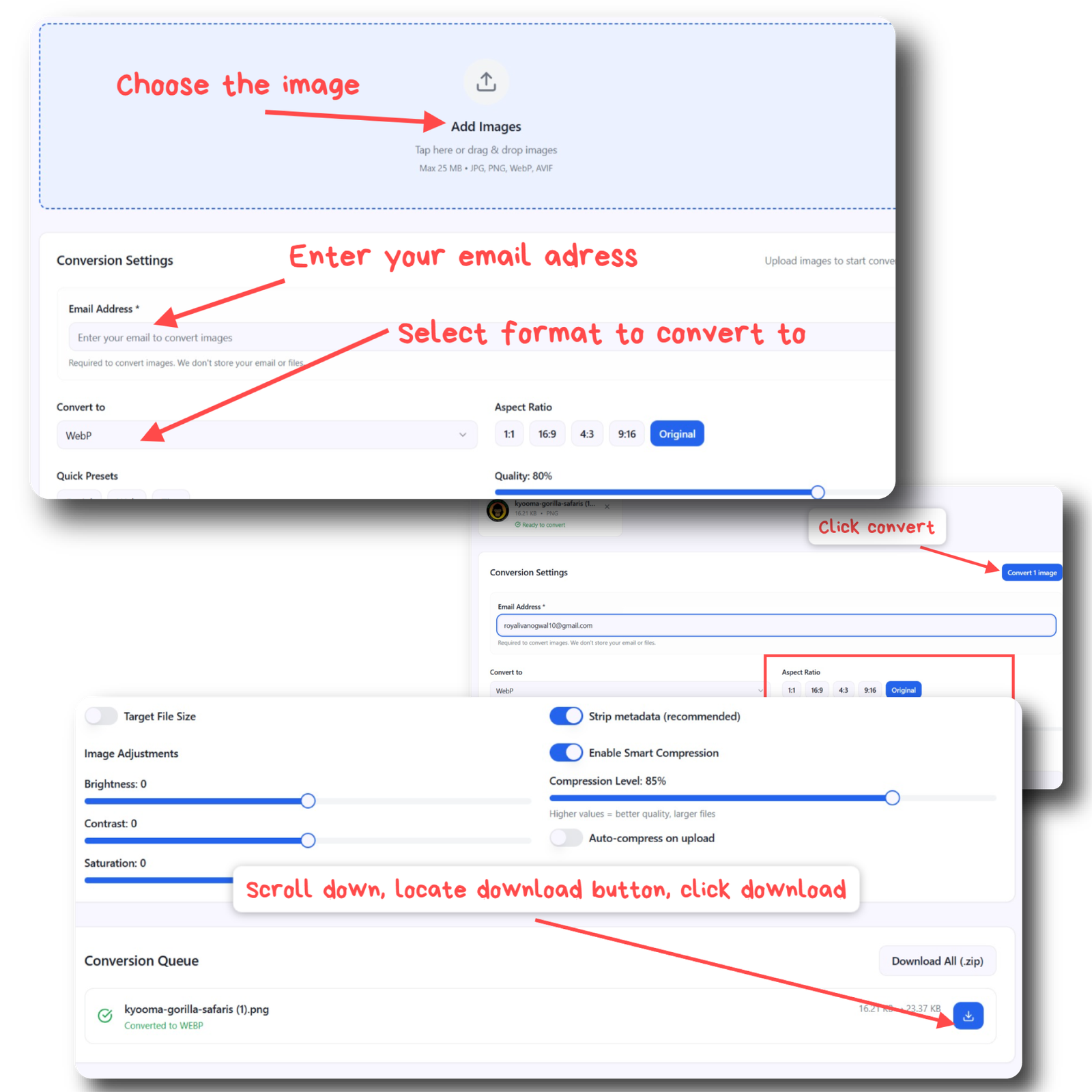 how to convert image to webp for free Convert image to webp